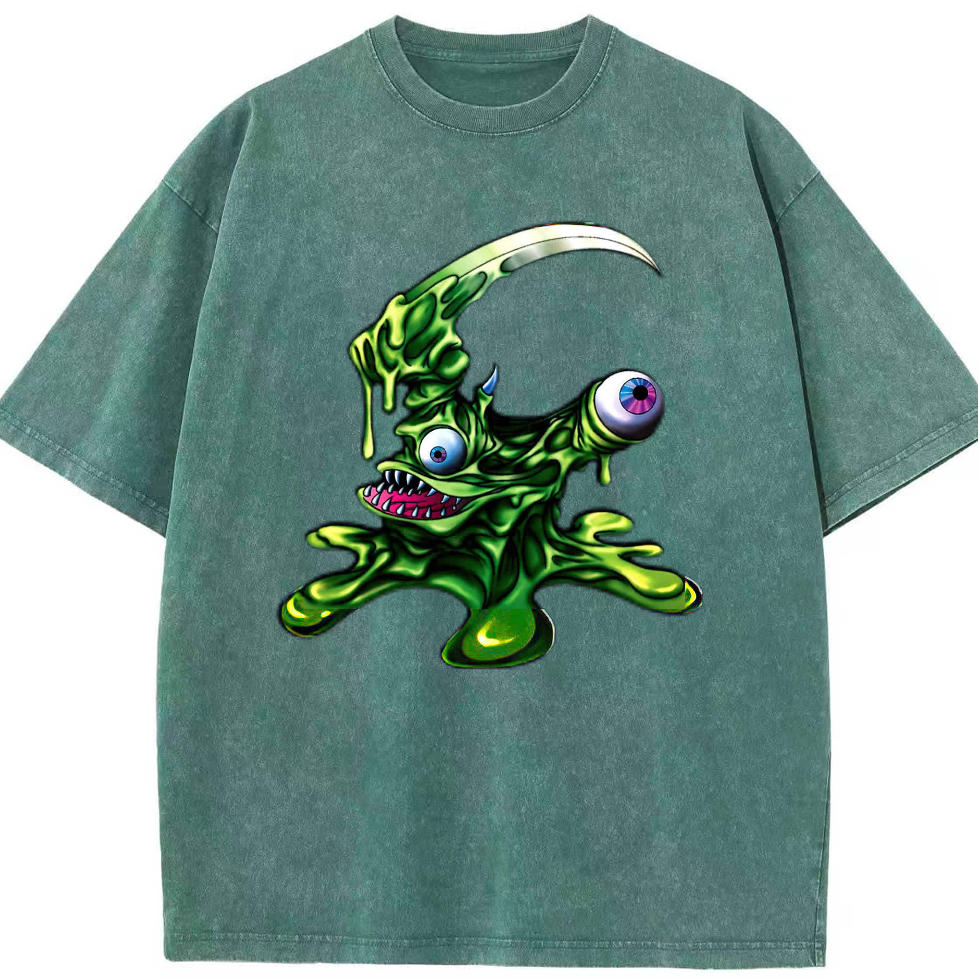（画像用） 遊☆戯☆王 Yu-Gi-Oh! 綿100% ヴィンテージ風 半袖Tシャツ（フロントプリント）